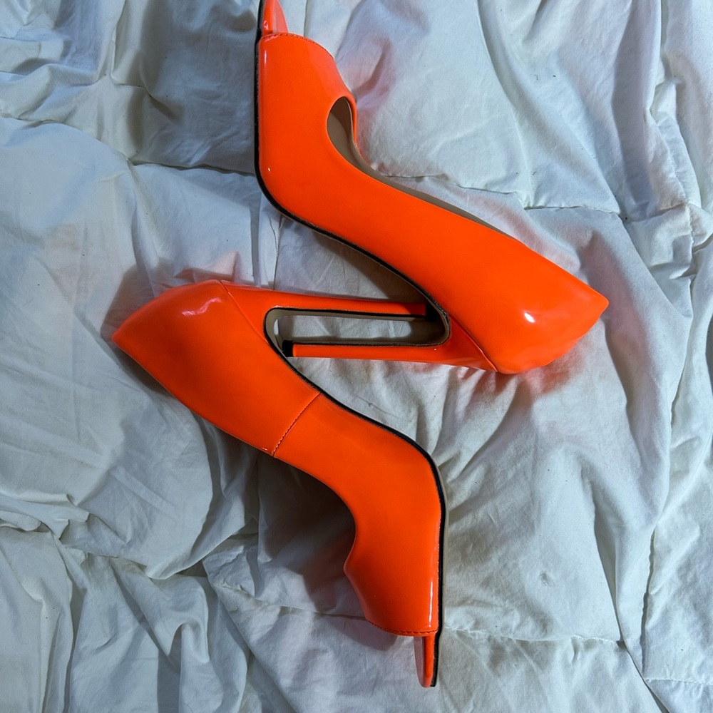 Vibrant Orange Women's Heels